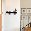 Ice Dreams Figure Skating Medal Hanger Rack - 14.5" with 10 Hooks: Metal Wall Art Display for Showcasing Achievements 1