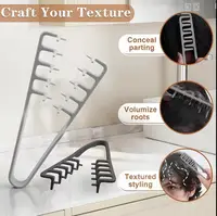 Pince à cheveux antidérapante, outil de coiffure en caoutchouc souple, pince de positionnement pour hommes et femmes, pour coiffure DIY et barbier 2