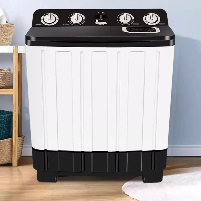 Household semi-automatic washing machine large capacity double barrel rental house old-style manual washing and drying 2