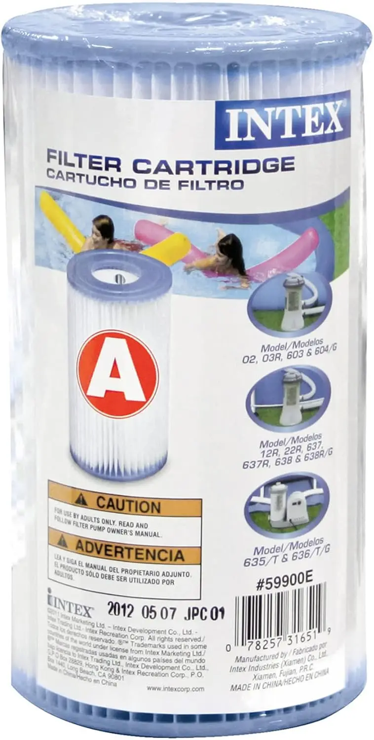 Metal Frame Swimming Pool Set with 120V 1500 GPH Cartridge Filter Pump 6 Filter Cartridges Ladder and Ground Cloth