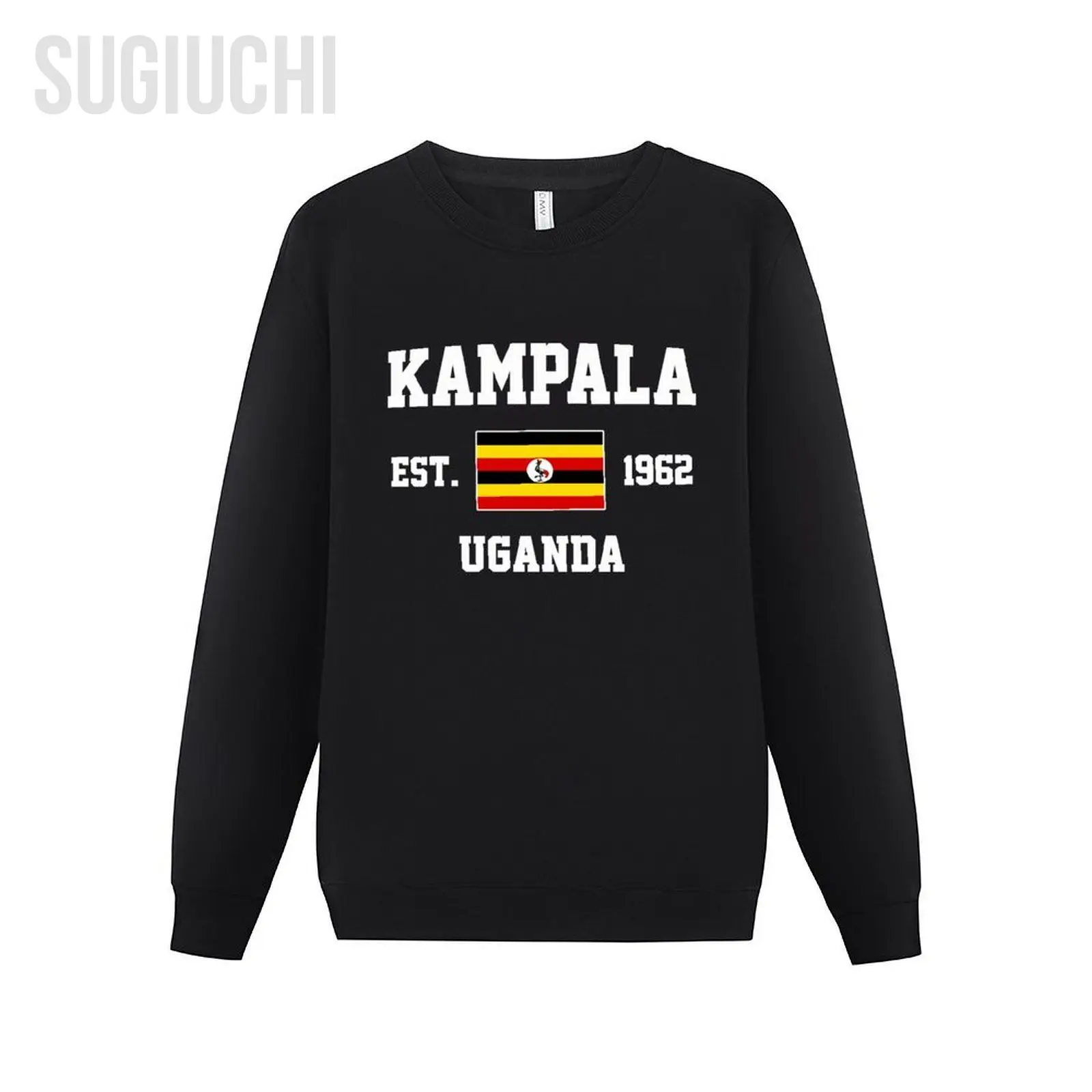 

Men Women Hoodies Uganda EST.1962 Kampala Capital Hoodie Pullover Sweatshirts O-Neck Hip Hop Style Cotton Unisex