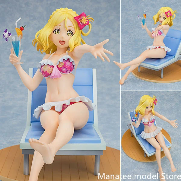 

С вентиляторами! Оригинальный Love Live! Солнечный свет! Мари охара Blu-Ray Jacket Ver. 1/7 ПВХ экшн-фигурка аниме модель игрушки коллекционный подарок