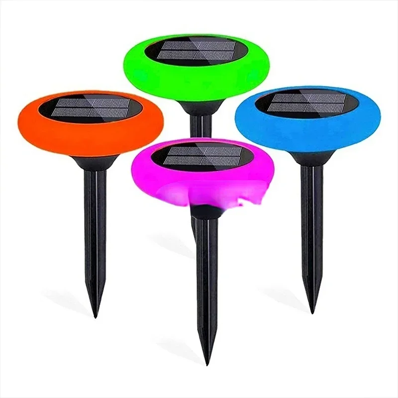 Lampada Impermeabile A Forma Di Ufo 5050Rgb Luce Solare Sotterranea Da Giardino Interrata Per Esterni