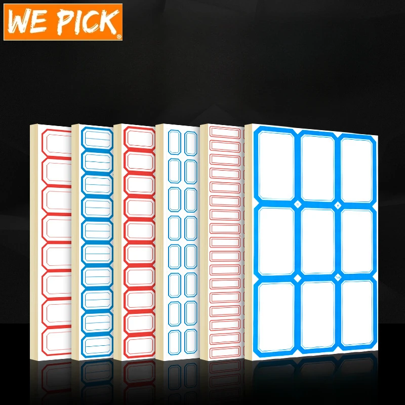 

50 Sheets/bag Office Supplies Self-adhesive Sticker Label Paper Small Stickers Handwritten Blank Assorted Price Stickers