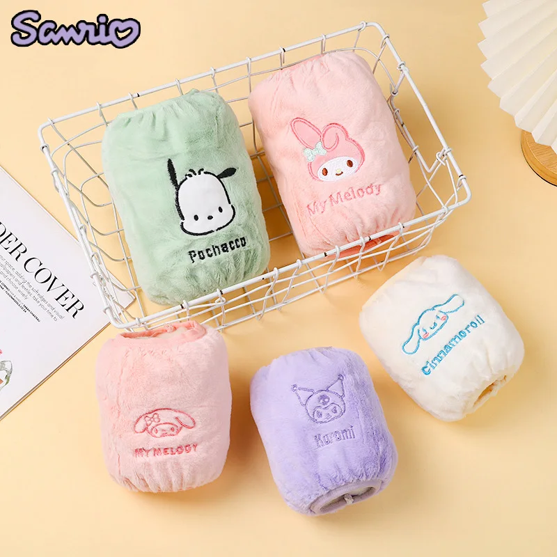 

Sanrio Kawaii Kuromi Plush Cuff Girls Outer Sleeve Autumn Winter Cute Cinnamoroll My Melody Warm Clean Cloth Sleeve Kids Gifts