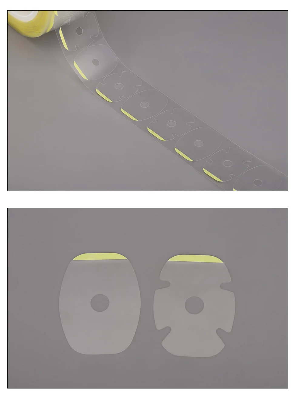 1000pcs Optical Transparent AB Double Side Lens Protection Anti Slip Pad Convex Concave Sticker Edge Lens Blocking Accessory