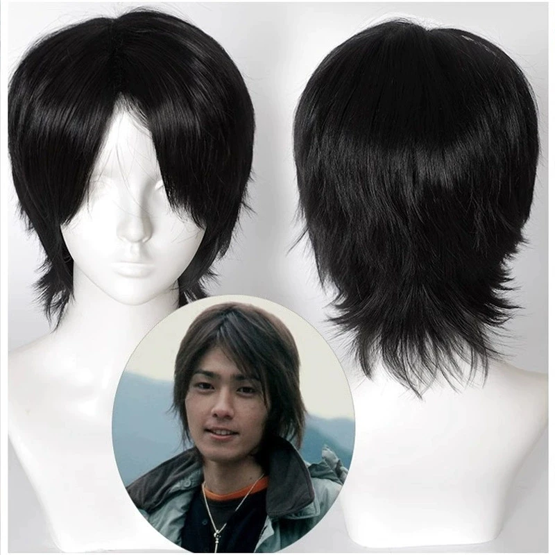 Kamen Rider Blade-Inspired Kazuma Kenzaki Short Synthetic Wig for Cosplay Events