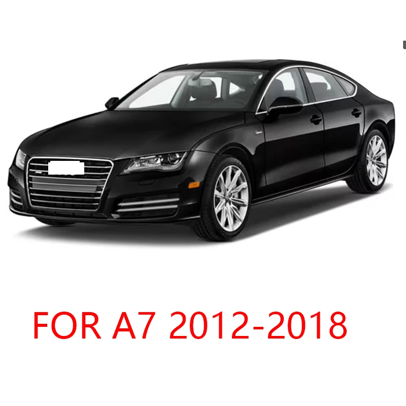 外装ウィンドウモールディングストリップ,ステンレスブラック,シルサイドカバートリム,クローム,アウディa7,s7,2012, 2018, 2019, 2024, 10個に適しています