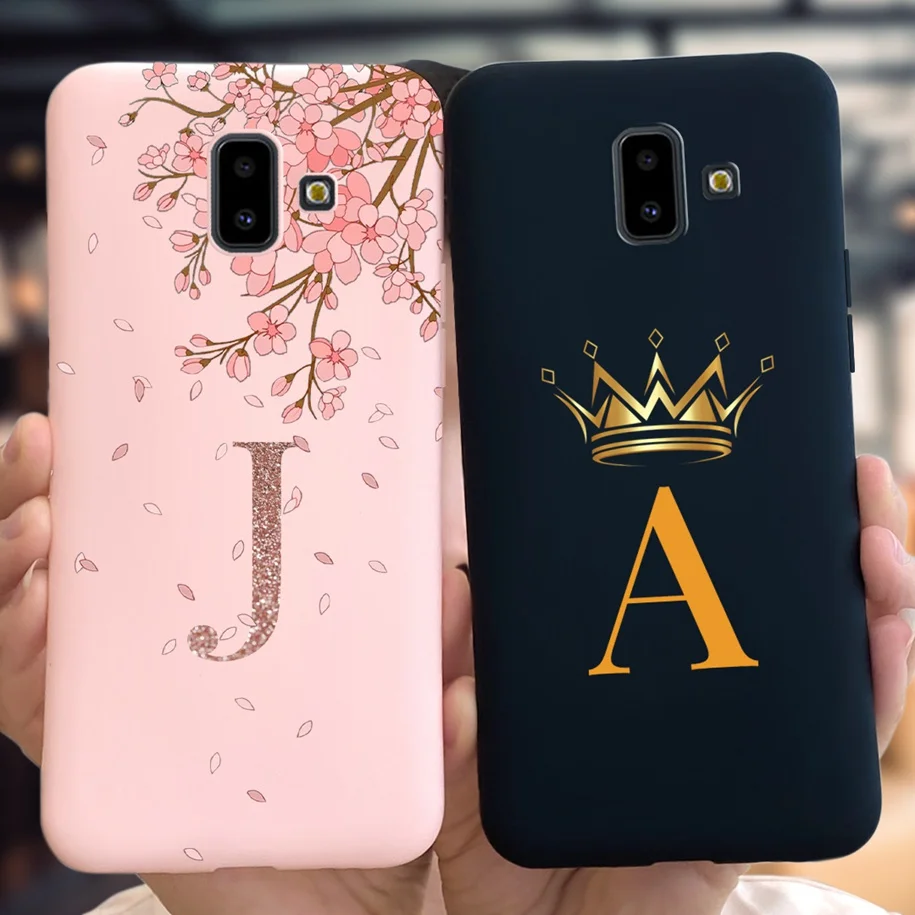 Adorable Alphabet Soft Silicone Bumper Phone Cover