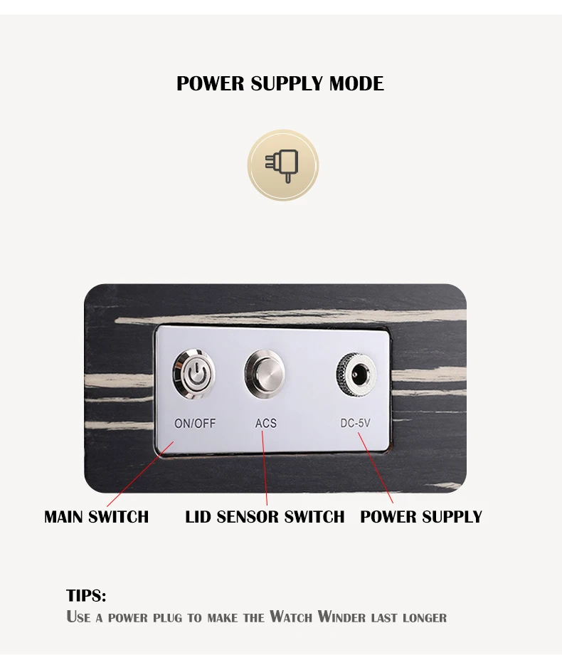 S77903c69d1974e7f9e37e993a4247bfca Luxury 4 Slot Mechanical Watch Winder Automatic Winding Wood Watch Storage Box Safe With Touch Control and LED Light Jewelry Box