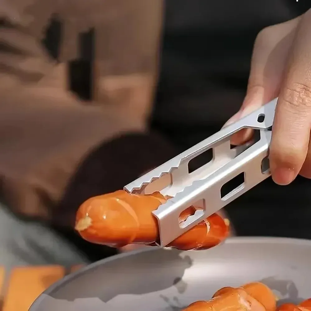 야외용 알루미늄 내열 합금 클립 볼 그립퍼 홀더 휴대용 캠핑 냄비 팬 손잡이 주방용품 조리기구