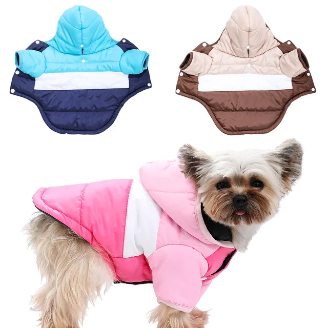 Puppy Dog Clothes Coat For Small Dogs Cats Autumn Winter Pet Dog Jacket Cozy Fleece Kitten Clothing French Chihuahua Costumes