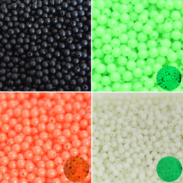 100pcs/pack Soft Plastic Beads Round 3mm-12mm Black Soft Rubber Fishing  Beads Rig Carp Fishing Accessories - AliExpress