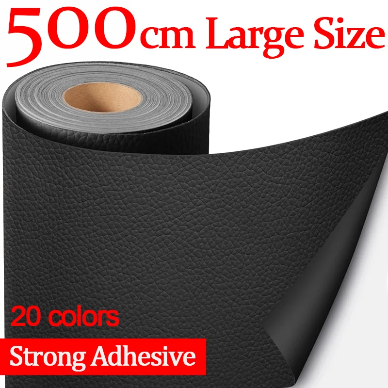 50*138cm Pu Synthetic Leather Self-adhesive Fabric Fix Subsidies Simulation  Skin Sticky Rubber Patch For Car Sofa Fabrics - Synthetic Leather -  AliExpress