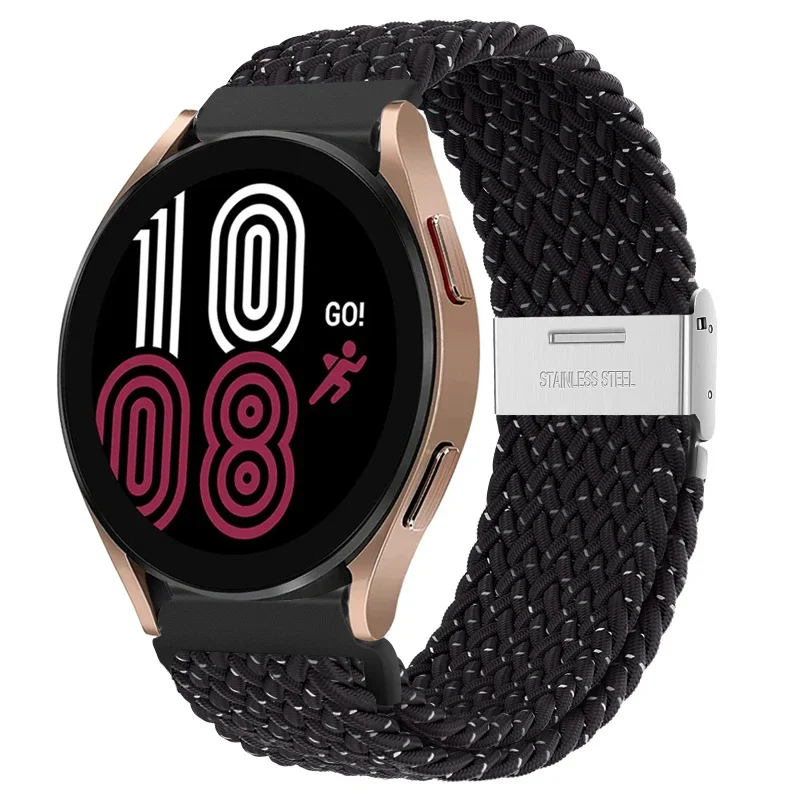 Braided Elastic Nylon Band - 20mm/22mm - Multi-Functional Smartwatch Bracelet