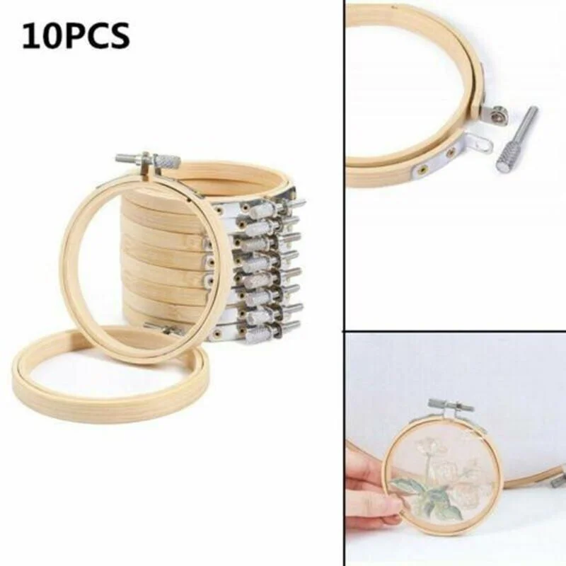 10pcs/set 8cm/10cm Optional DIY Cross Stitch Embroidery Circle