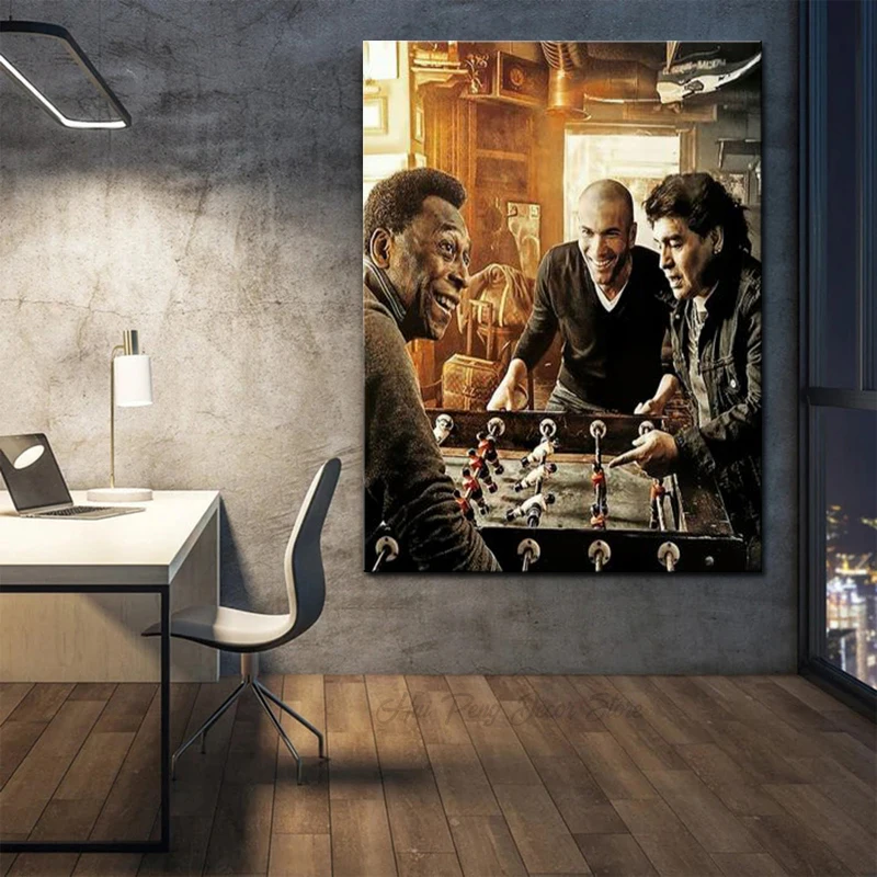 Football Legend Superstar Poster Canvas Painting Play Soccer Wall Picture Prints Star Poster Per Soggiorno Decorazione Della Casa