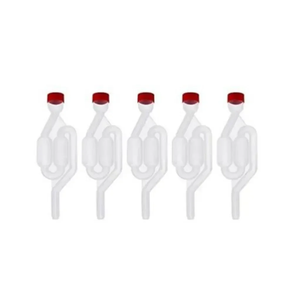 5PCS Bubble Type Fermenter Air Lock Home Brew Wine Plastic One-way Brewing Valve For Wine Making Accessories