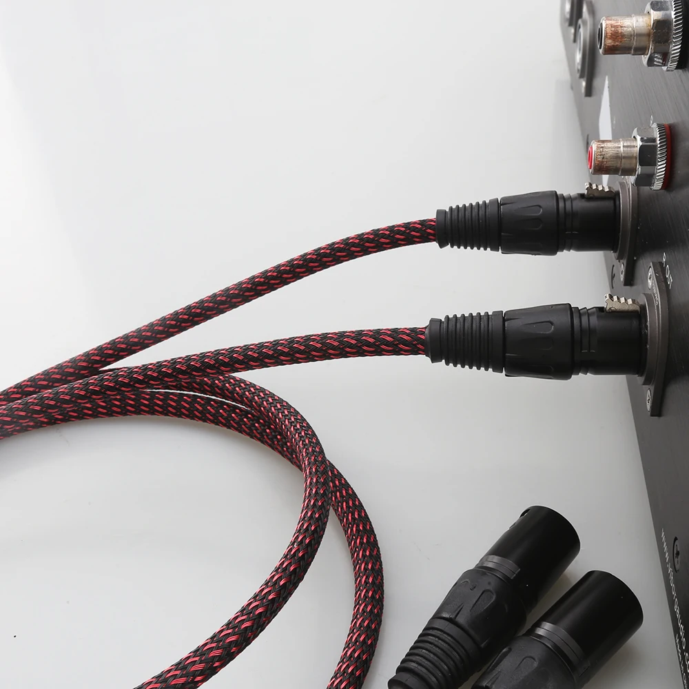 Audiocrast Hi End Audio Cable HIFI XLR Balanced Audio Cables With Copper Tin Sleeves XLR Plug Cable