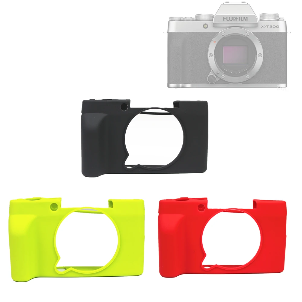 Custodia In Silicone Base Cover In Gomma Per Fujifilm Fuji X-T200 Xt200