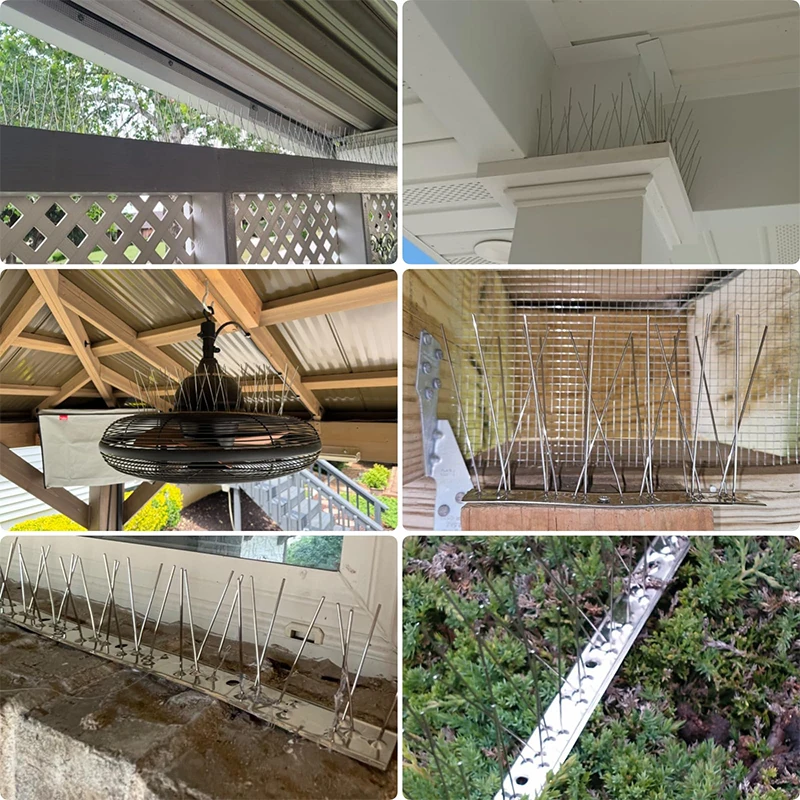 304 Stainless Steel Pigeon Spikes for Roofs