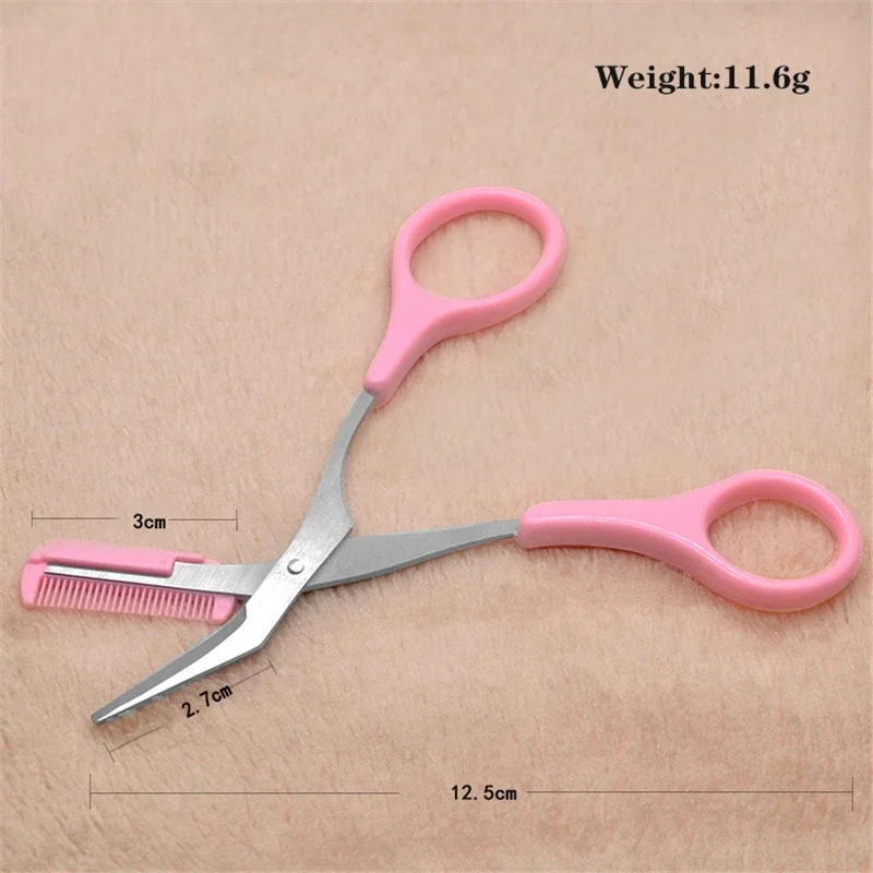 Eyebrow Trimmer Set 1pcs Scissors Comb Razor Clips