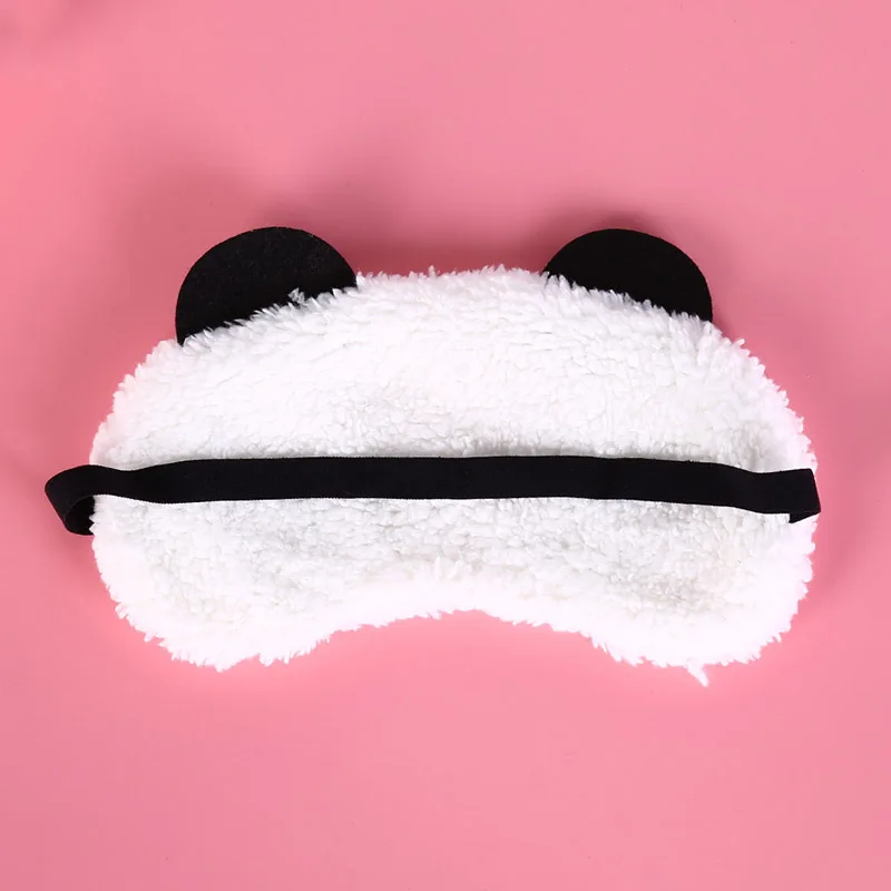 Health Care Tools Cute Face White Panda Eye Mask Eyeshade Shading Sleep Cotton Goggles Eye Mask Sleep Mask Eye Cover 3 Styles