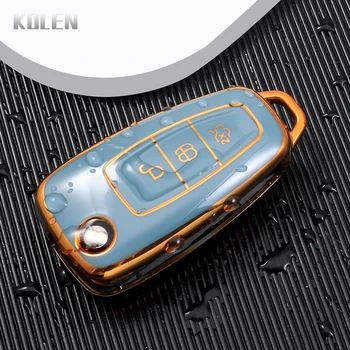 TPU Car Flip Key Case Cover Shell Fob per Ford Ranger Mondeo Focus Galaxy C-Max S-Max Transit Tourneo accessori per supporti personalizzati - TPU Car Flip Key Case Cover Shell Fob per Ford Ranger Mondeo Focus Galaxy C