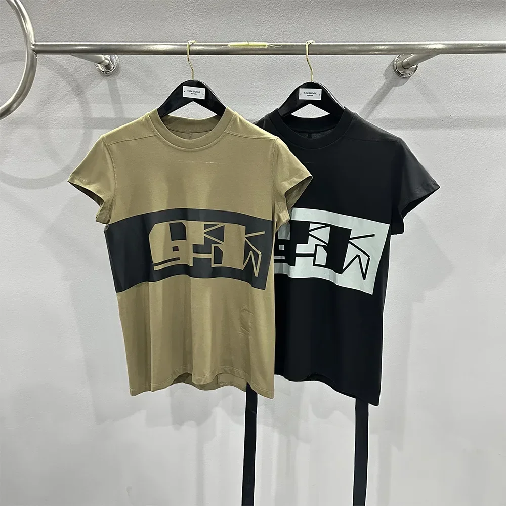 

Футболка с изображением Рика, женская футболка с коротким рукавом Owens, модная Y2k, Высококачественная блузка с круглым вырезом, брендовая одежда с принтом 1:1