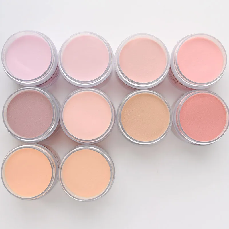 1oz Nude Acrylic Powder 2 in 1 Carving Nail Polymer Tip Extension Crystal Powder Fine Dip Powder Professional Nails Accessories 4