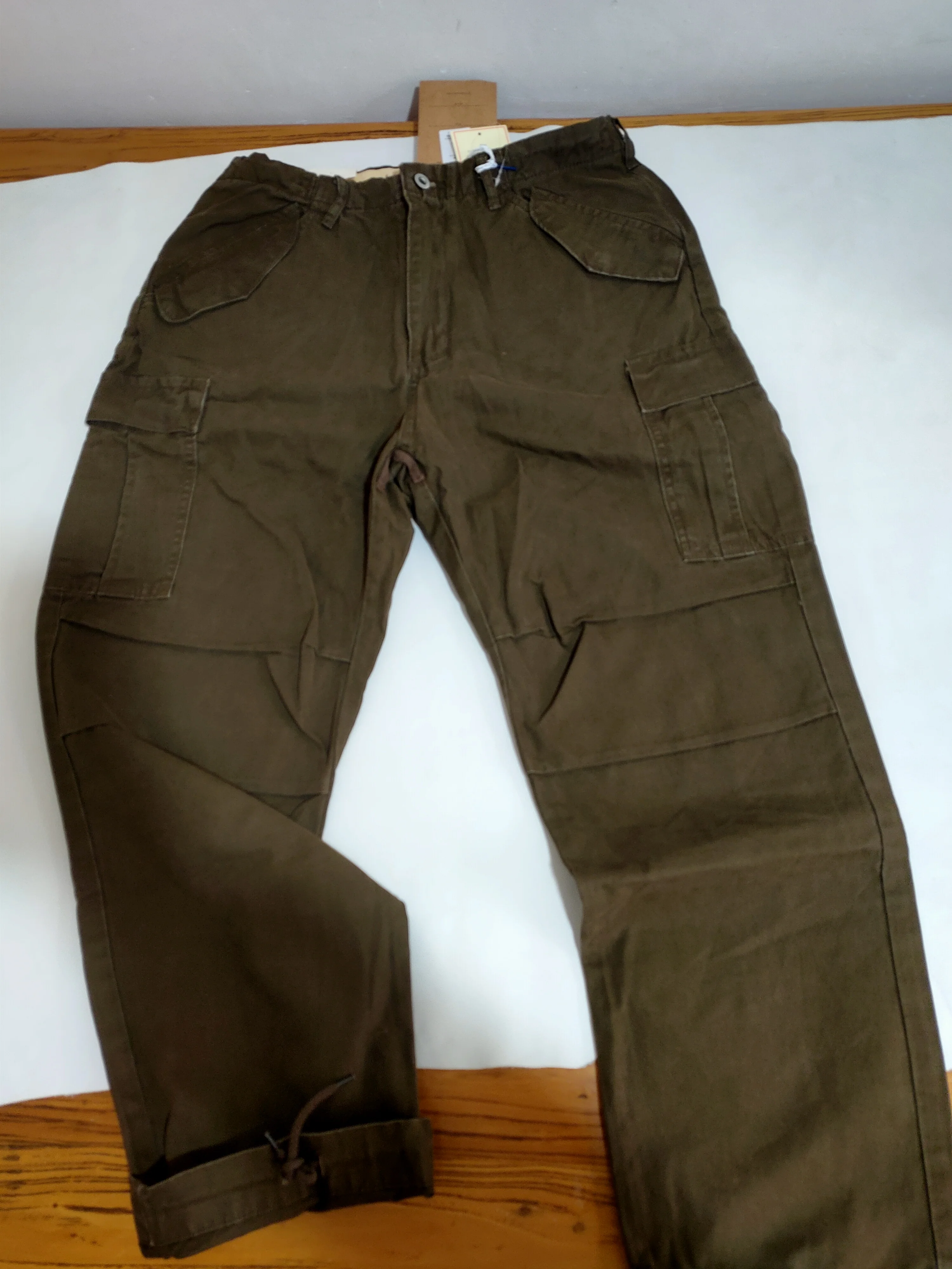 American Loose Straight Tube Canvas Verschleißfeste Arbeitshose Herren-Fallschirmjägerhose mit mehreren Taschen, strapazierfähig, lässig, lang – Detail 4