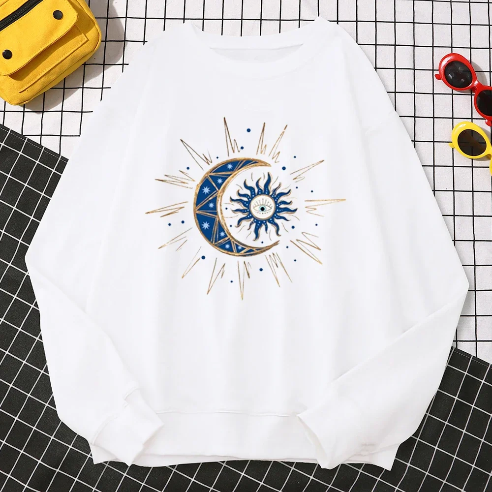 New Vintage Devil's Eye Printing Graphic Hoodie Women Autumn Casual Street Fashion Loose Soft Y2K Streetwear Long Sleeve Clothes 4