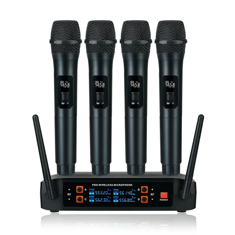 wireless-microphone-professional-handheld-4-channels-uhf-dynamic-mic-for-karaoke-wedding-party-band-church-stage-us-plug