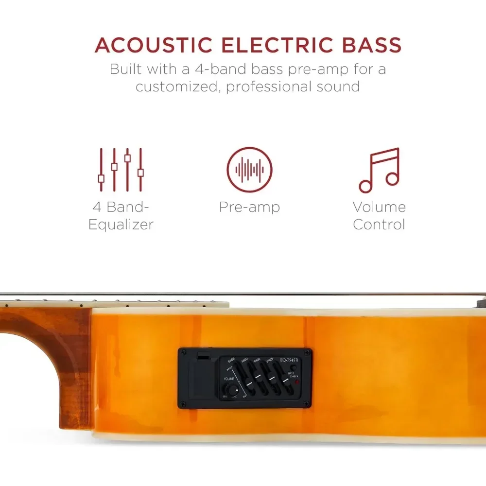Guitar Accessories Portable Acoustic Electric Bass with Bag