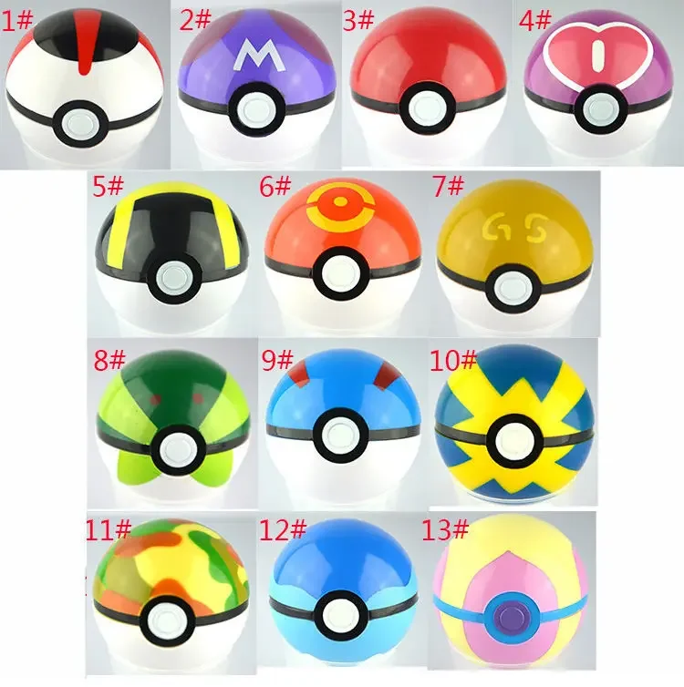 13Pcs Pokemon Pokeball Figure 7Cm Balls + 24Pcs Figur Mini Figure Casuali All'Interno E Figure Giocattolo Regalo