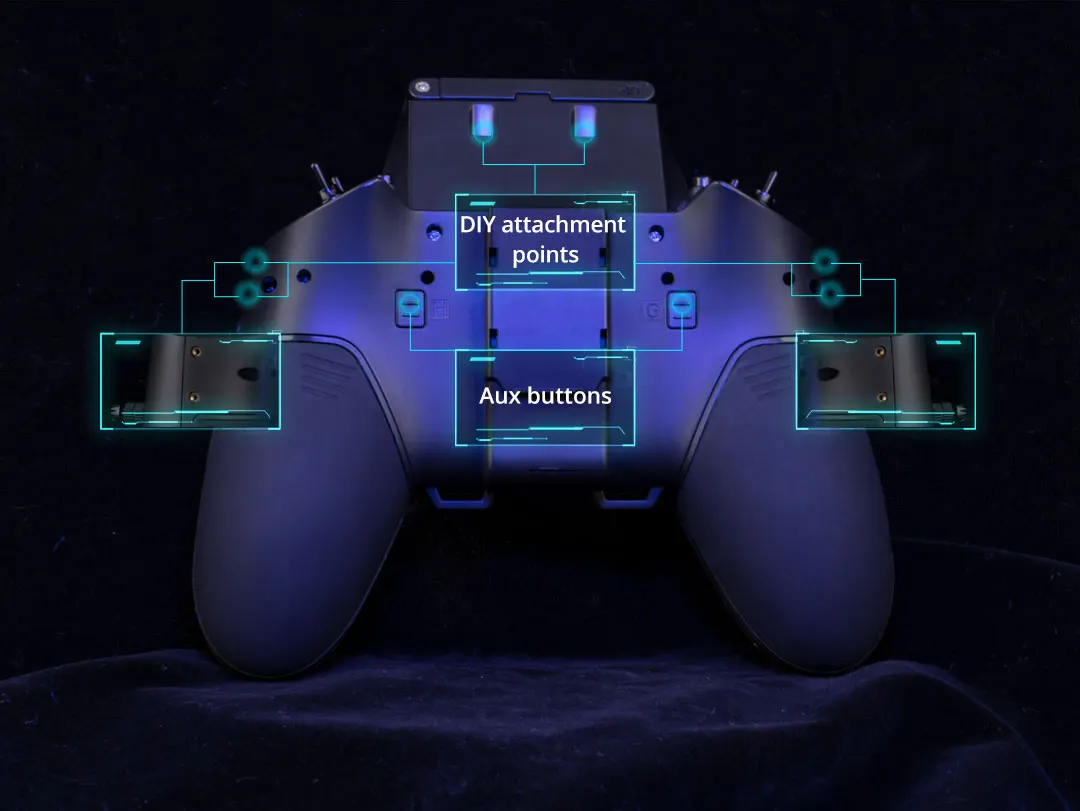 RadioMaster Zorro CC2500 Hall Handle Remote Control - JP4IN1 ELRS TX High Frequency RX SERIES QUADCOPTER FPV DRONES CONTROLLER 16 DIY attachment points Aux