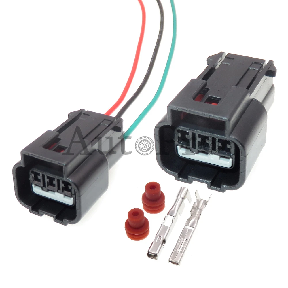 1 Set 3 Hole Kpb01603427 Car Water Temperature Sensor Waterproof Wire Socket Auto Plastic