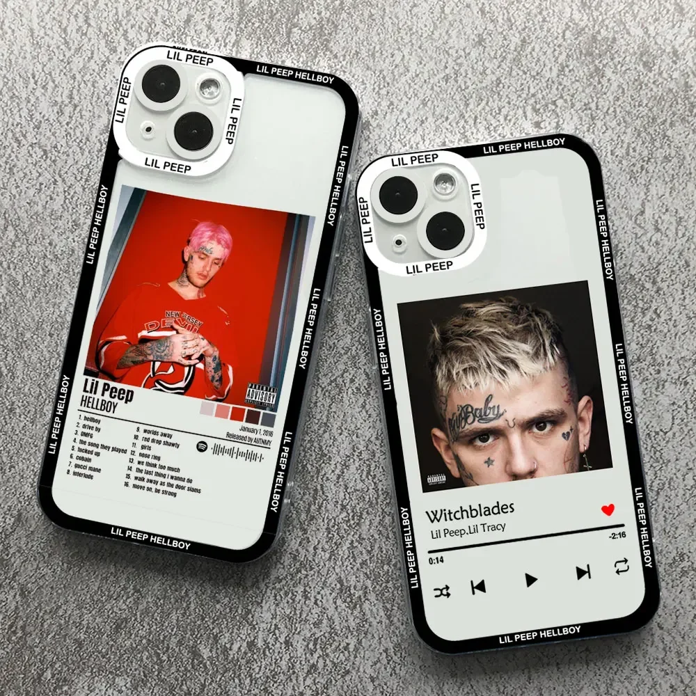 Lil Peep Hellboy Love Transparent Soft Phone Case Cover