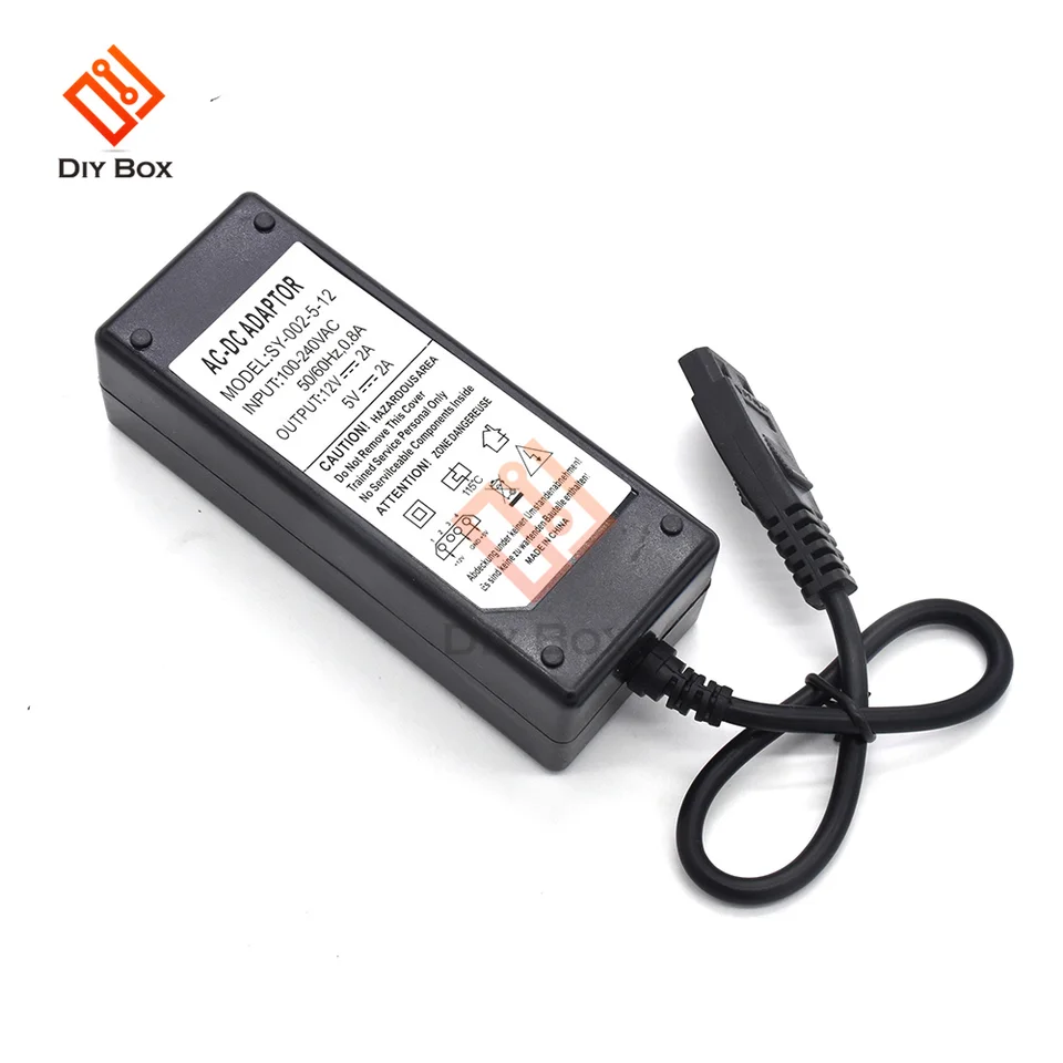Adattatore Di Alimentazione CA 12V + 5V 2,5A Per Disco Rigido IDE A 4 Pin Hdd Cd Rom~p142182994 Adattatore Di Alimentazione CA 12V + 5V 2,5A Per Disco Rigido IDE A 4 Pin Hdd Cd Rom~p142182994