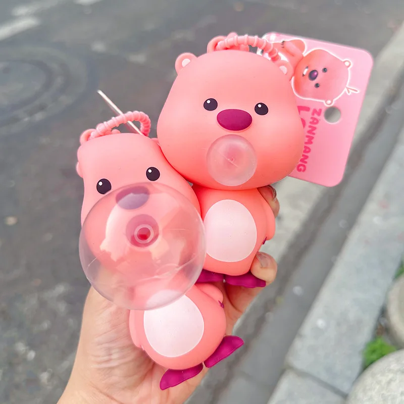 

Anime Loopy Blowing Bubble Pinching Joy Keychain Female Ruby Doll Pendant Bookbag Small Jewelry Keychain Birthday Gifts