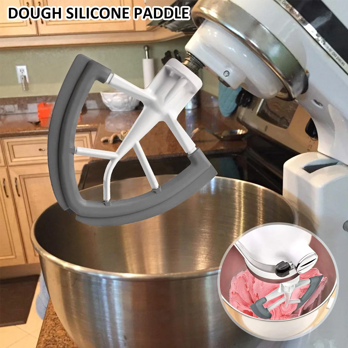 2023 New Flat Beater for KitchenAid 4.5-5QT K45SS KSM150 KSM152 KSM165  Tilt-Stand Mixer Attachments Kitchen Paddle Baking Pastry - AliExpress