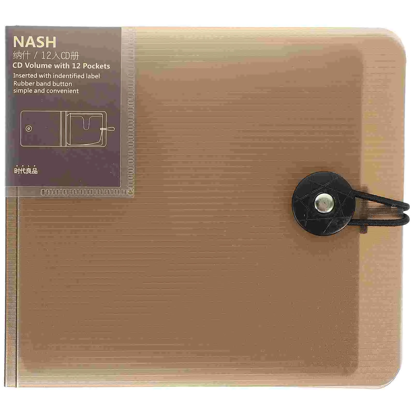 

Dvd Book Binder CD Organizer Storage Binders Clips Books The Album Bag Plastic Car Travel