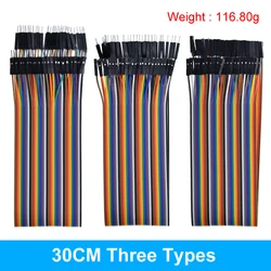 Versatile Multi - Length Jumper Wire Set - Male, Female Connectors for Electronics Prototyping (120PCS X1 set 30CM)