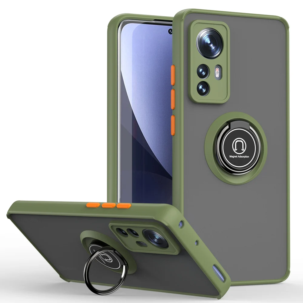 Shockproof Phone Case With Ring Stand For Xiaomi 12 Series_voghion.com