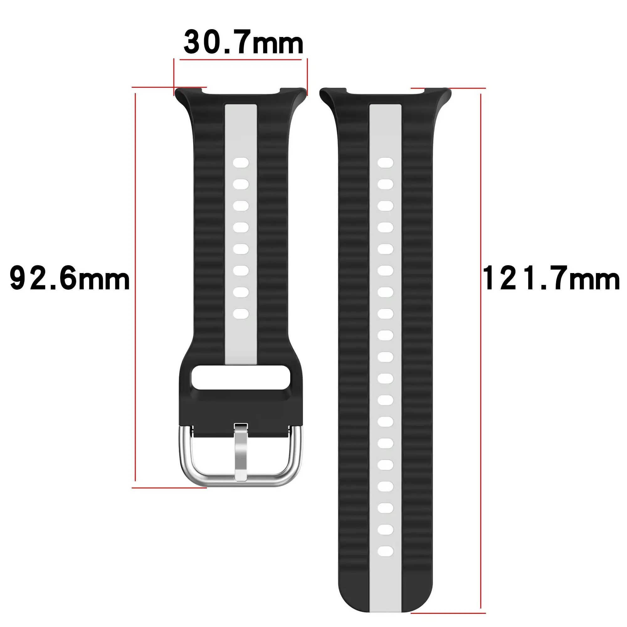 Breathable Sports Silicone Strap for Smartwatches - Quick Release Wristband Accessory