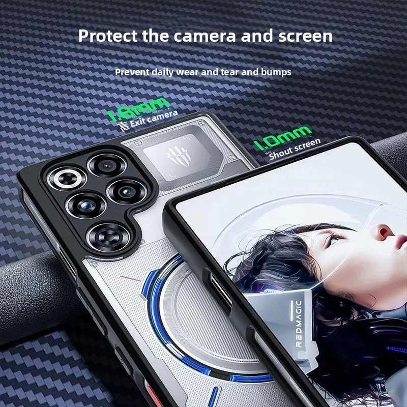 Magnetic Luxury Armor Frosted Transparent Phone Case