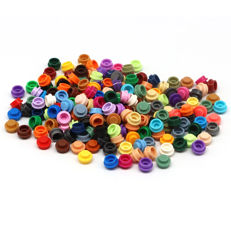 500/1000/4000pcs 6141 플레이트 라운드 1x1 도트 MOC 조립 입자 DIY 빌딩 블록 피규어 벽돌 장난감 4073 호환