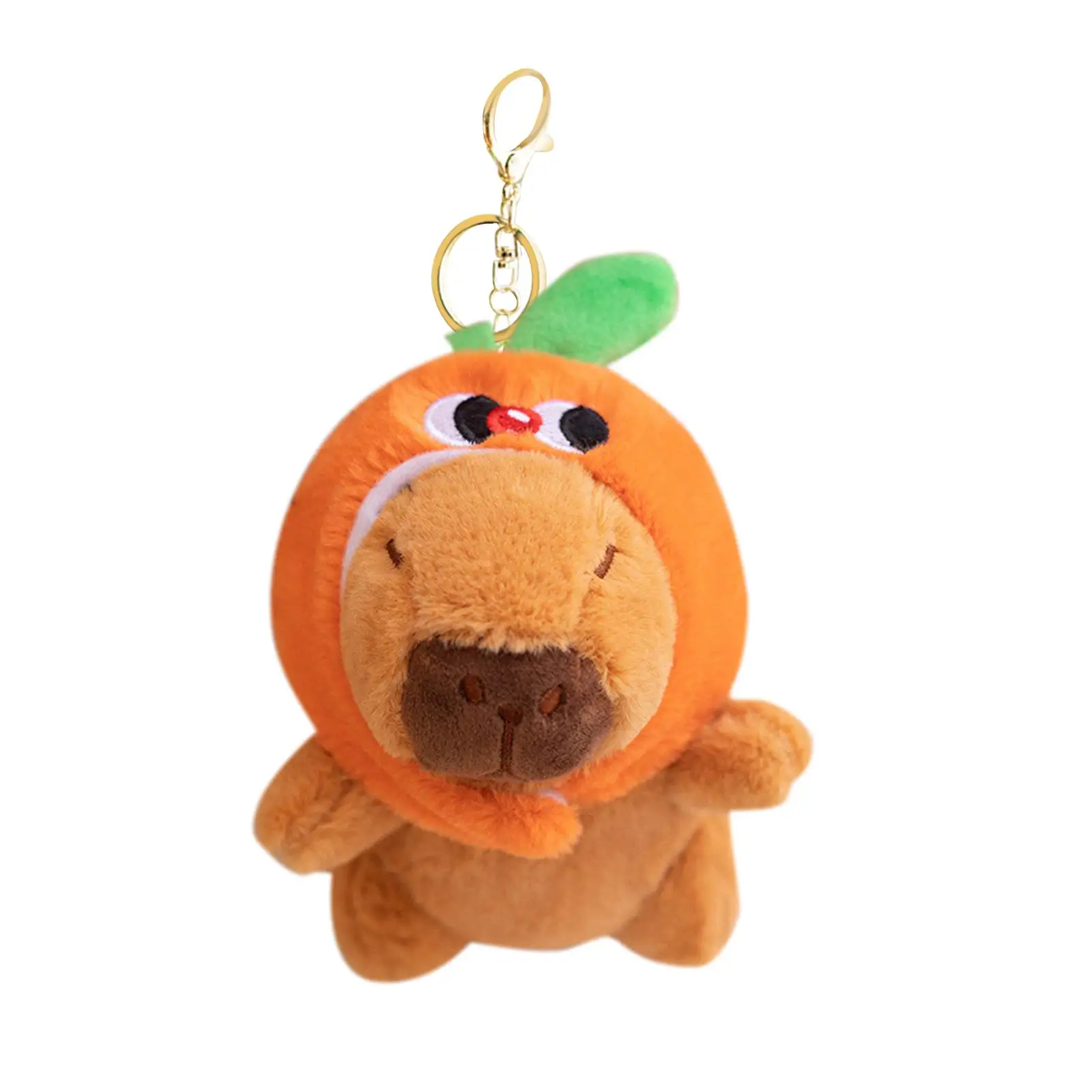 Capybara Plush Toy Keychain Pendant Car Keyring Realistic Stuffed Animals Toy