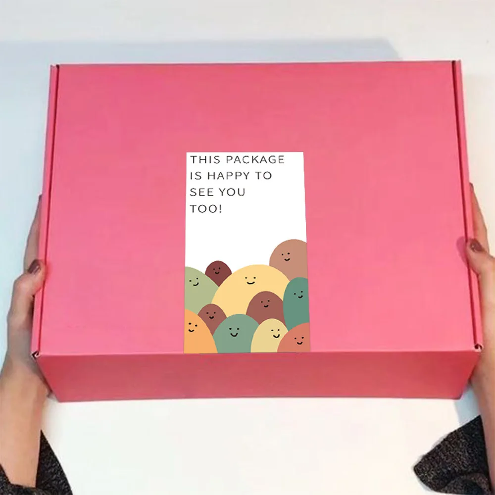 50 Stück/Packung „Open Me Nice To Meet You Too“-Aufkleber „Dankeschön“-Aufkleber, Siegeletiketten für kleine Unternehmen, Verpackung, Dekoration, Geschenkbox – Detail 24
