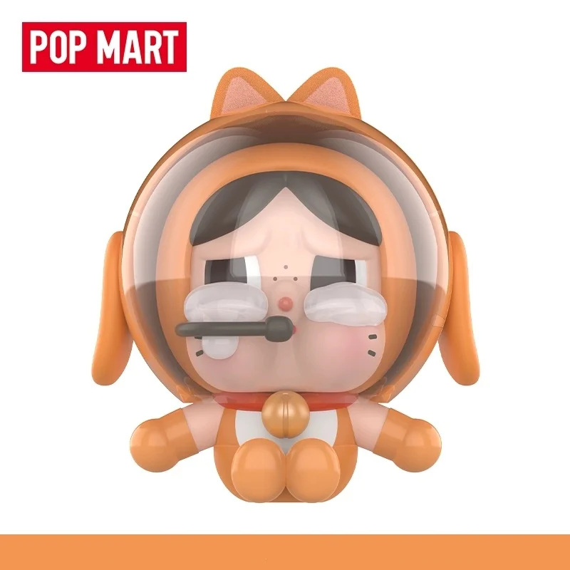 POP MART Crybaby SPACE CAT ORANGE Anime Figure Genuine Blind Box
